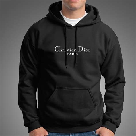 christian dior black hoodie|black and white Dior hoodie.